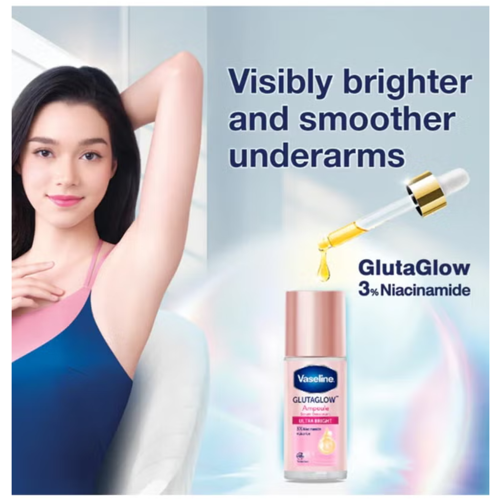 Vaseline Gluta Glow Ultra Bright Underarm Deodorant Serum Ampoule – 45ml