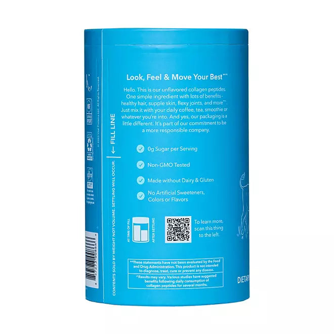 Vital Proteins Collagen Peptides Powder, Unflavored - 680g