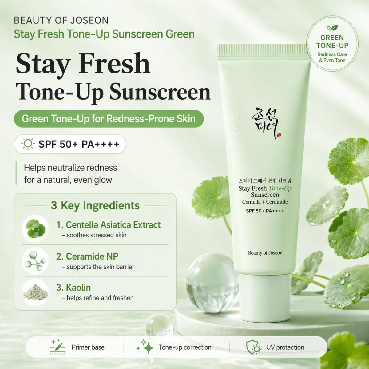 Beauty of Joseon Stay Fresh Sunscreen - Centella & Ceramide, 50ml