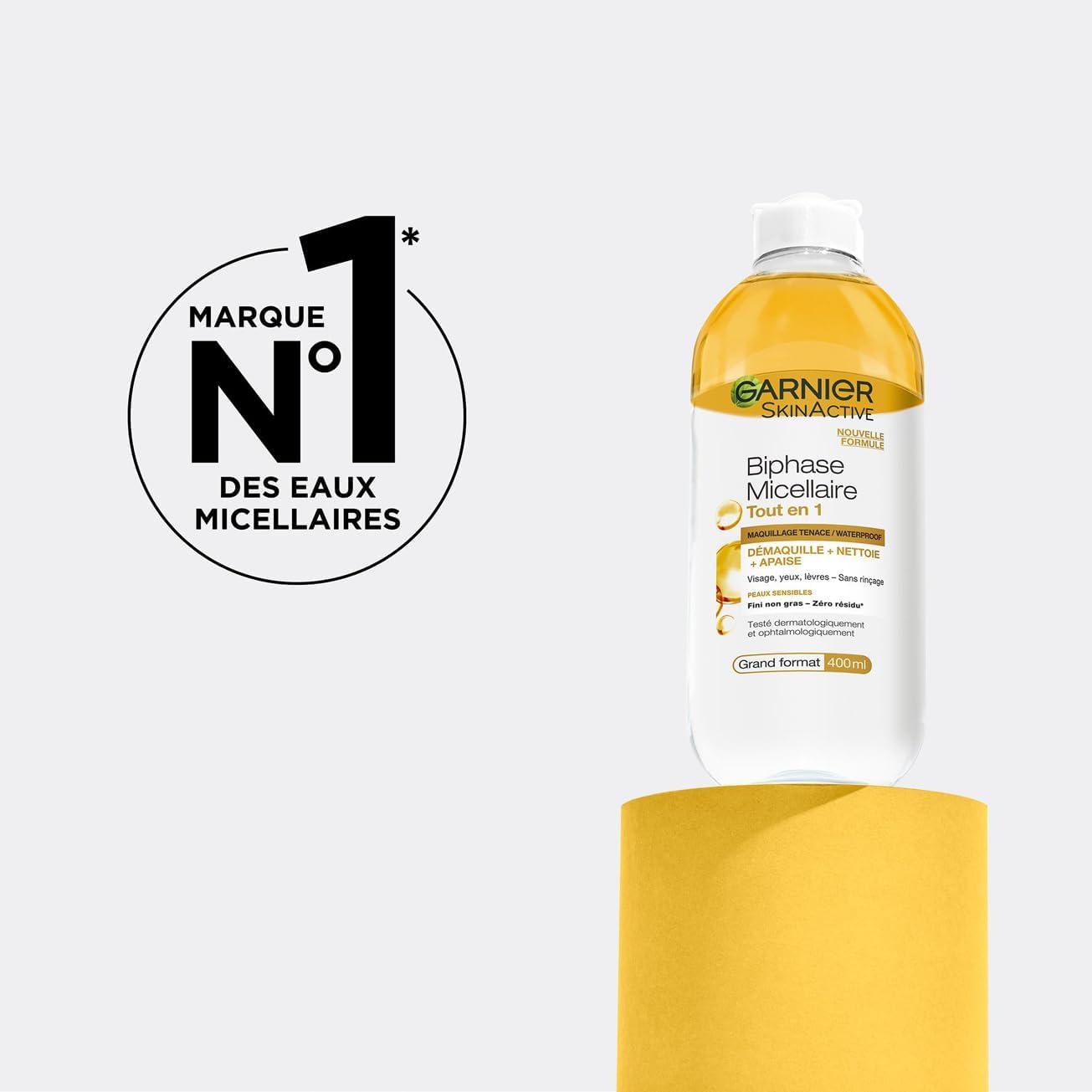 ماء ميسيلار منظف غني بالزيت لإزالة المكياج من غارنييه – 400 مل