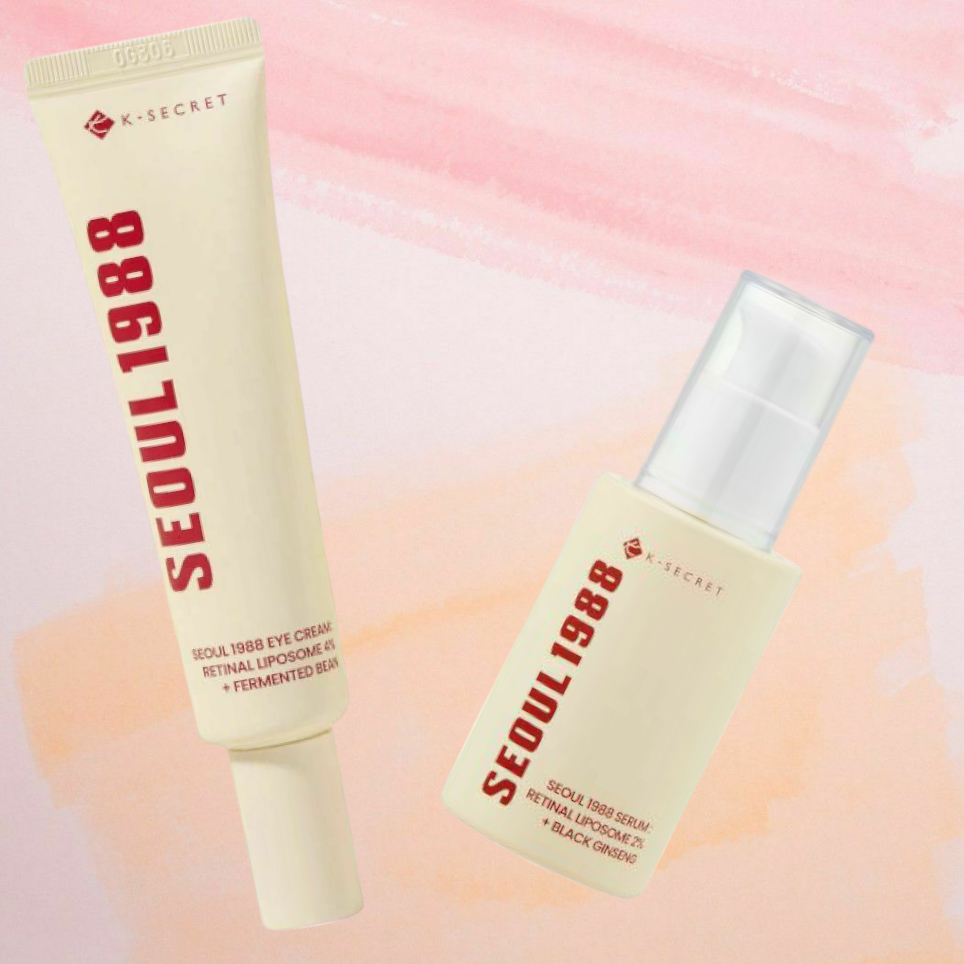 K-Secret Seoul 1988 Retinol Eye Cream & Serum Set - 2 Pieces