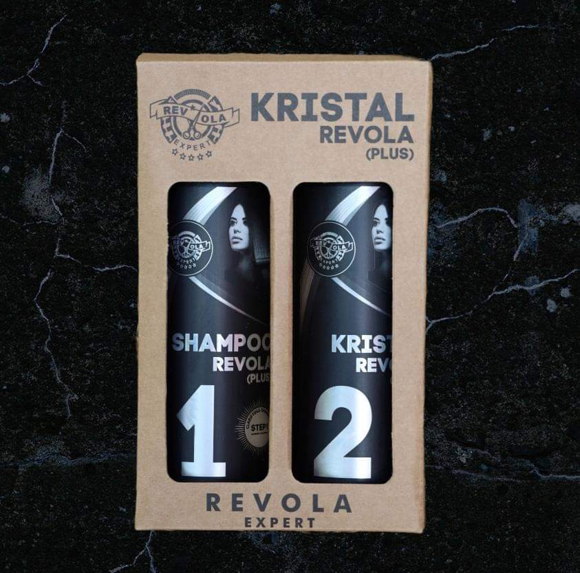 Protein + Crystal Shampoo Revola Plus - 500ml x 2