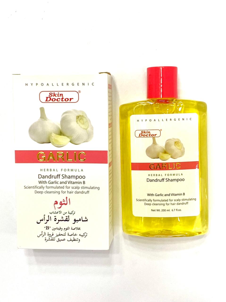 Skin Doctor Garlic Shampoo for Dandruff Treatment and Scalp Revitalization – 200ml