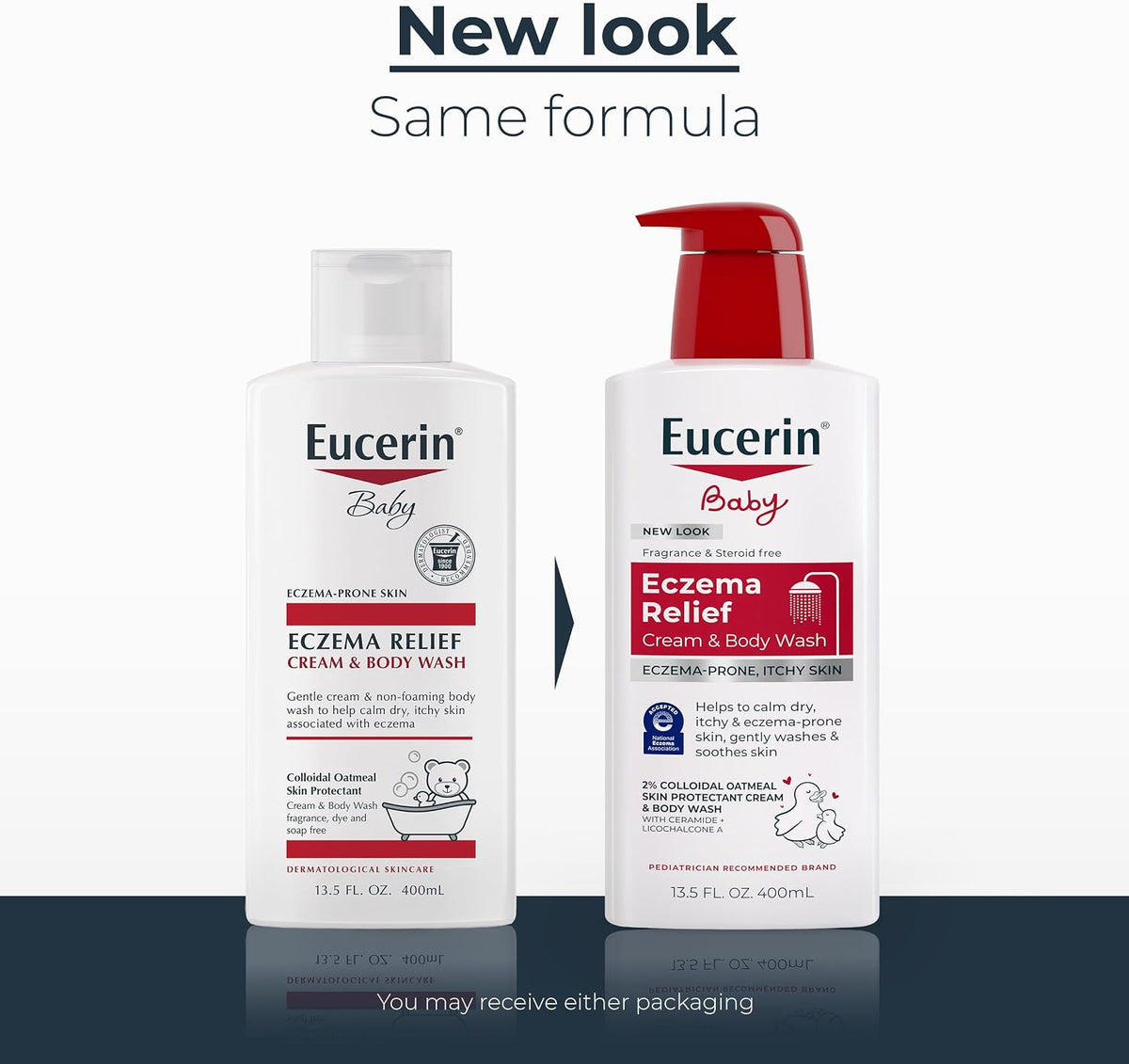 Eucerin Baby Eczema Relief Body Cream & Wash – 400ml