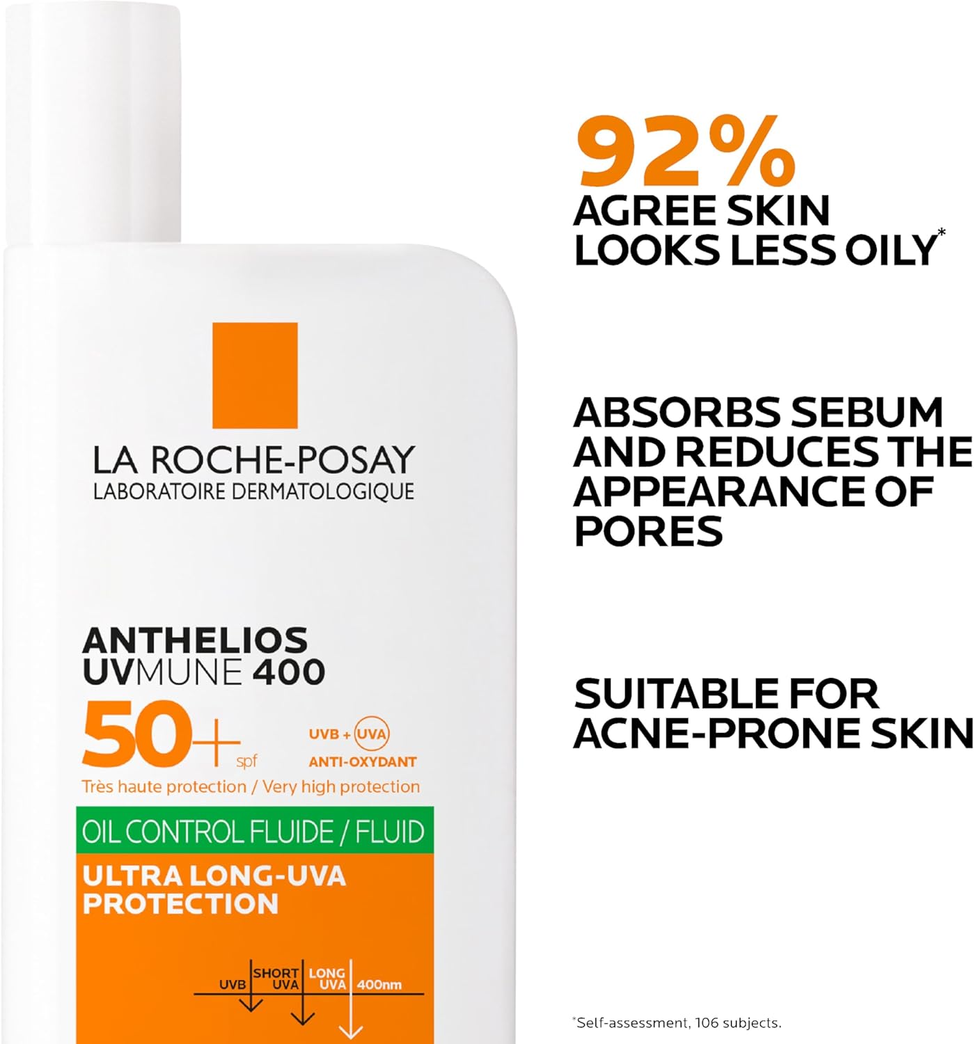 La Roche-Posay Fluid Sunscreen for Oil Control and Advanced UV Protection – SPF 50+