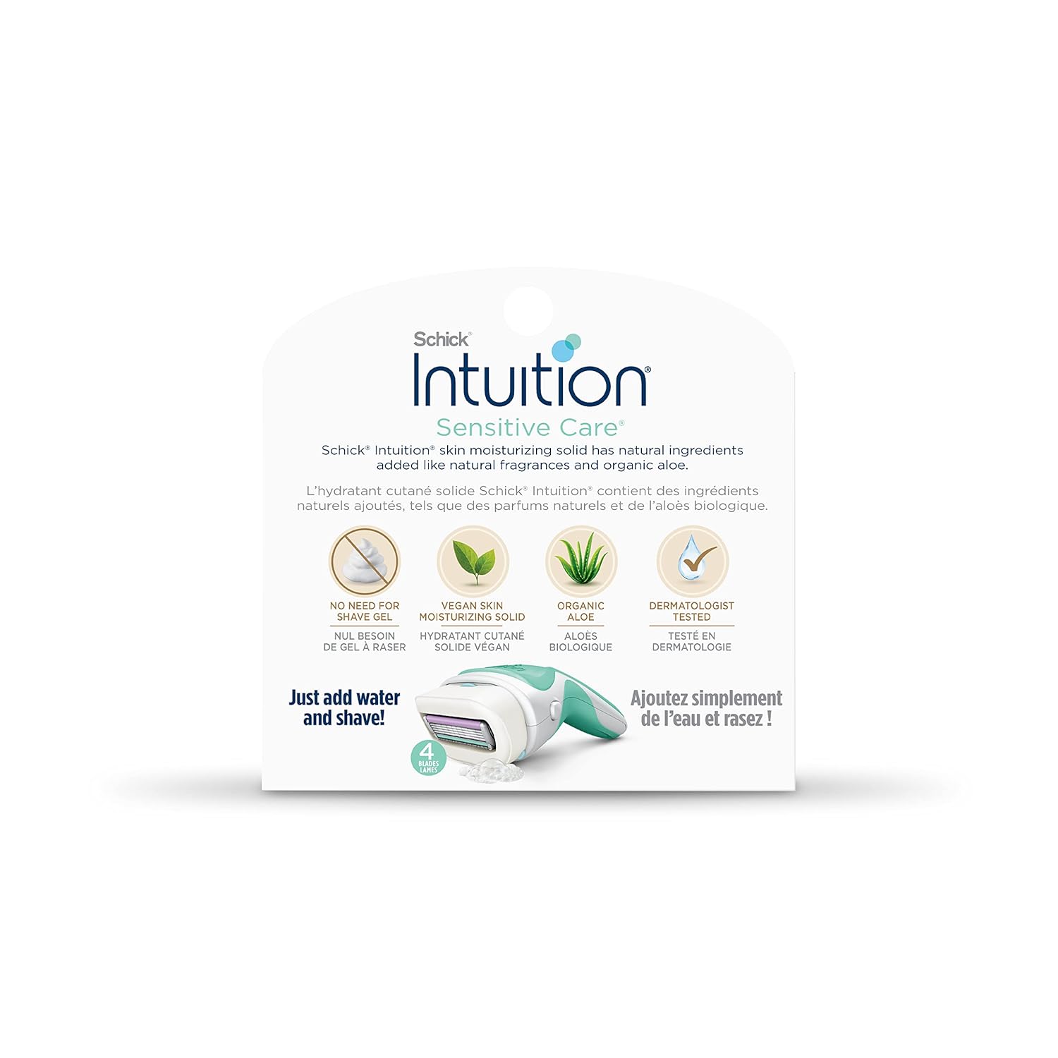 شيك انتويشن ملحقات غيار شفرة الحلاقة بـ خلاصة الصبار الطبيعي - 3 قطع