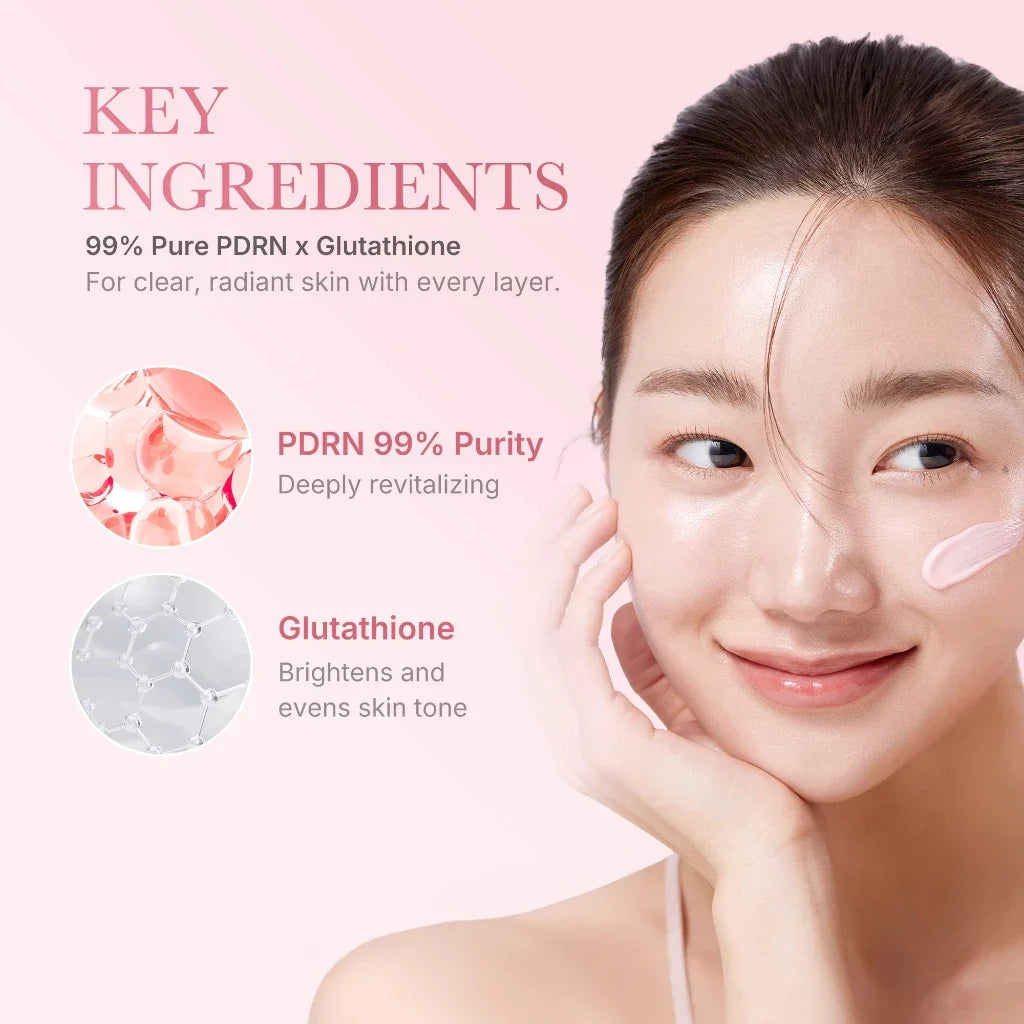 واقي الشمس تون اب PDRN الوردي لإشراقة وتوحيد لون البشرة من ميديكيوب – 50مل