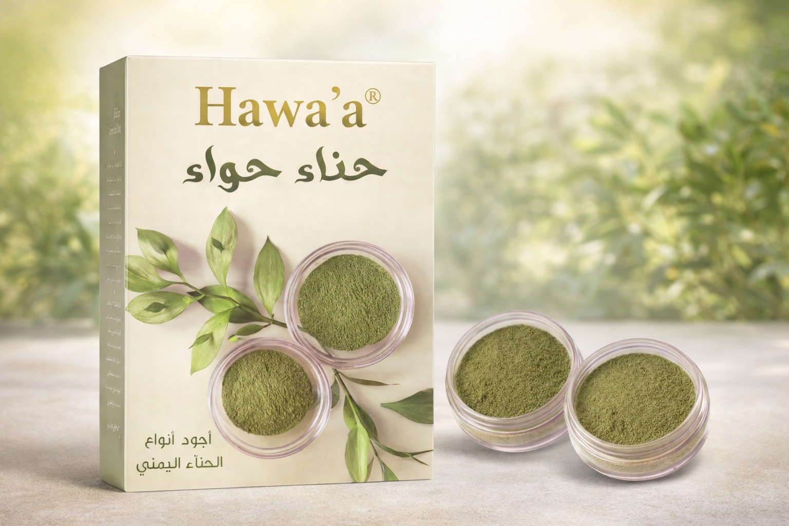 حناء حواء مسحوق الطبيعي نقي للعناية بالشعر وتكثيفه وصبغه - 200 غرام