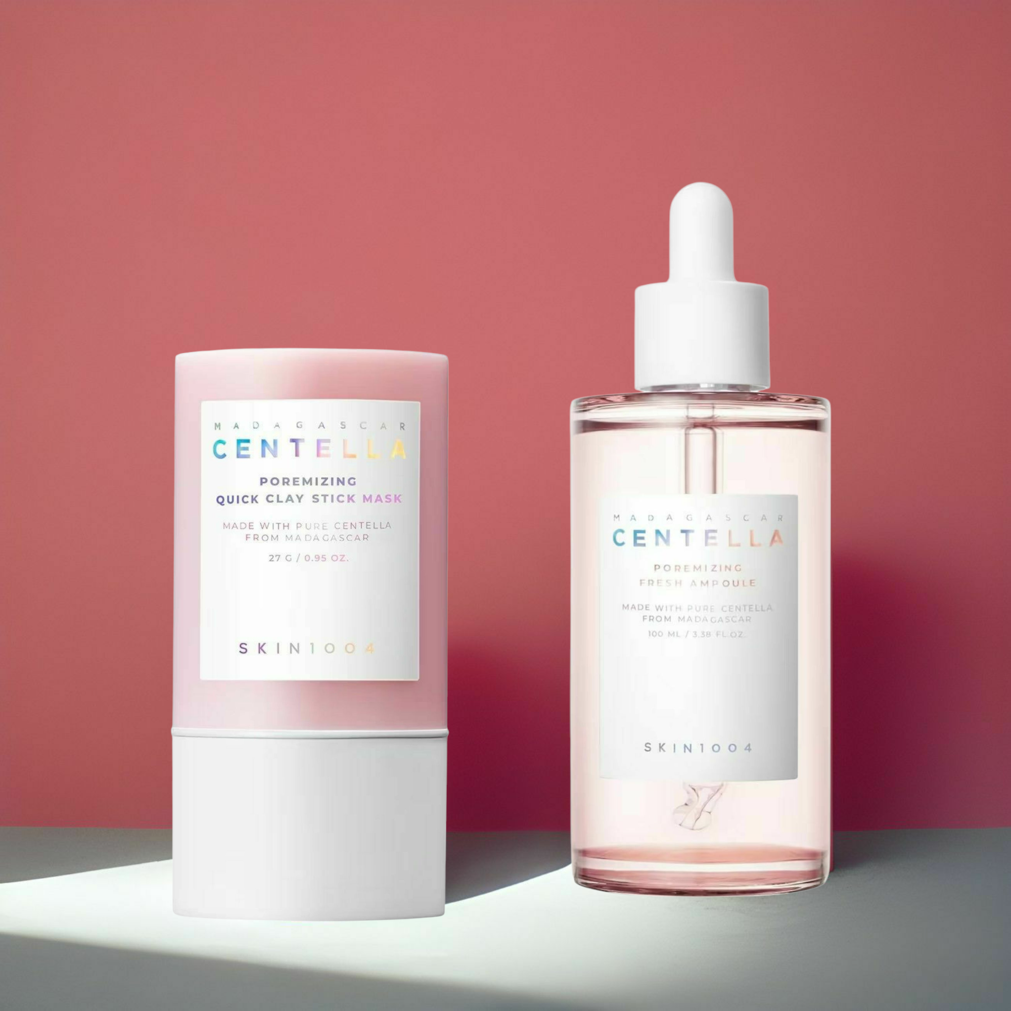 مجموعة سكين 1004 مدغشقر للعناية بالبشرة وتقليل المسام - 2 قطع