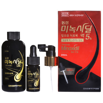 محلول مينوكسيديل 5% لعلاج تساقط الشعر من دونغ سونغ – 200مل