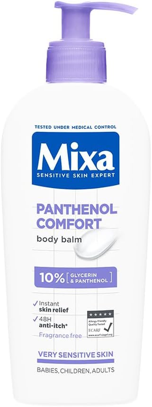 Mixa Panthenol Comfort Body Balm بلسم جسم مهدّئ بالبانثينول للبشرة الحساسة 400مل