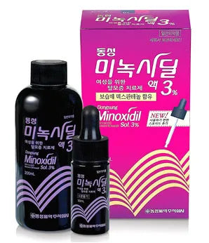 محلول مينوكسيديل 3% لعلاج تساقط الشعر للنساء من دونغ سونغ – 200مل
