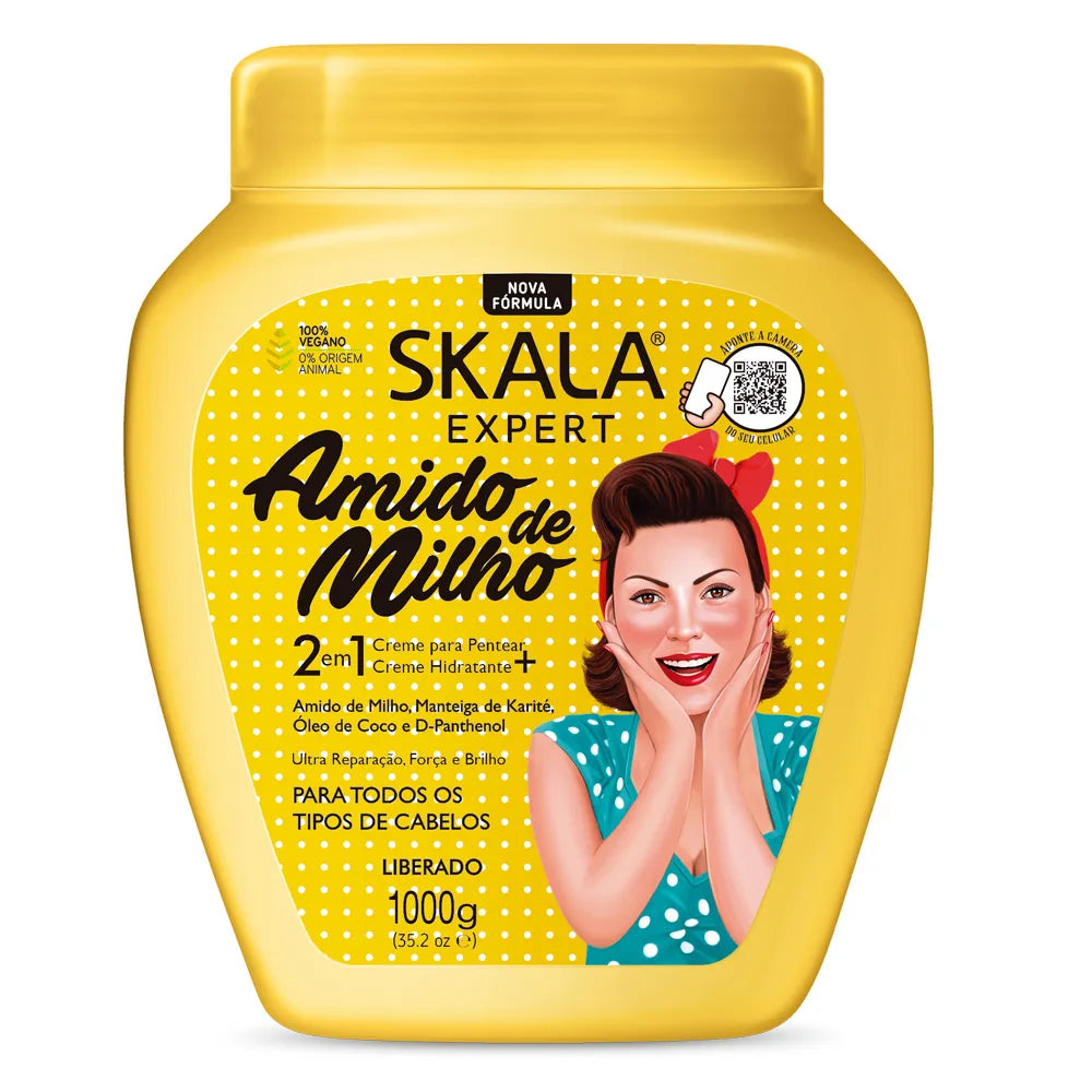 Scala Expert Amido de Melho Hair Treatment Cream with Corn Starch Extract - 1000g