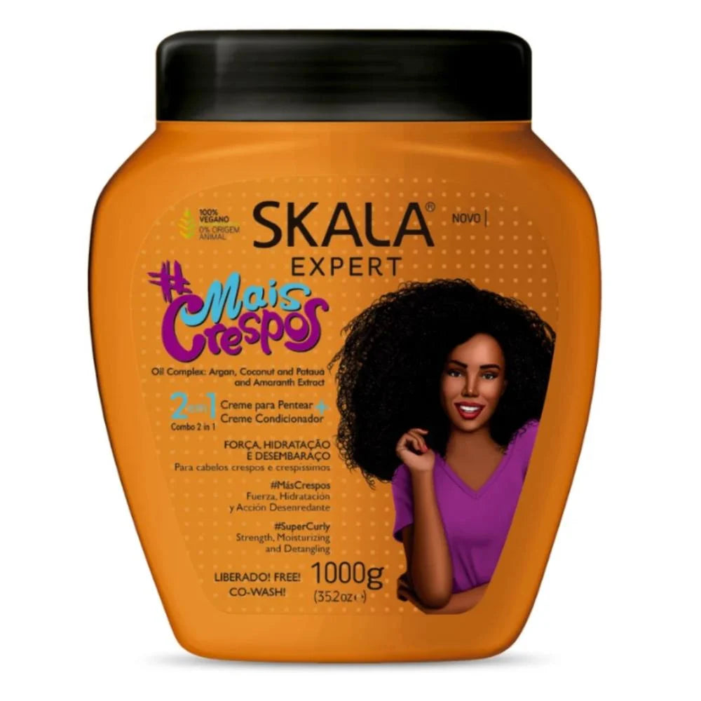 Scala Expert Cream with Argan Oil, Coconut Oil and Vitamin E for Curly Hair - 1000g