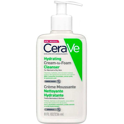CeraVe Foaming Cleanser &amp; Moisturizer for Dry to Normal Skin - 236 ml