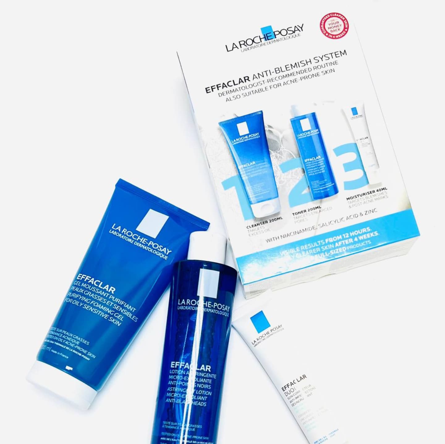 مجموعة إيفاكلار الروتين اليومي لعلاج حب الشباب من لاروش بوزيه – 3 قطع