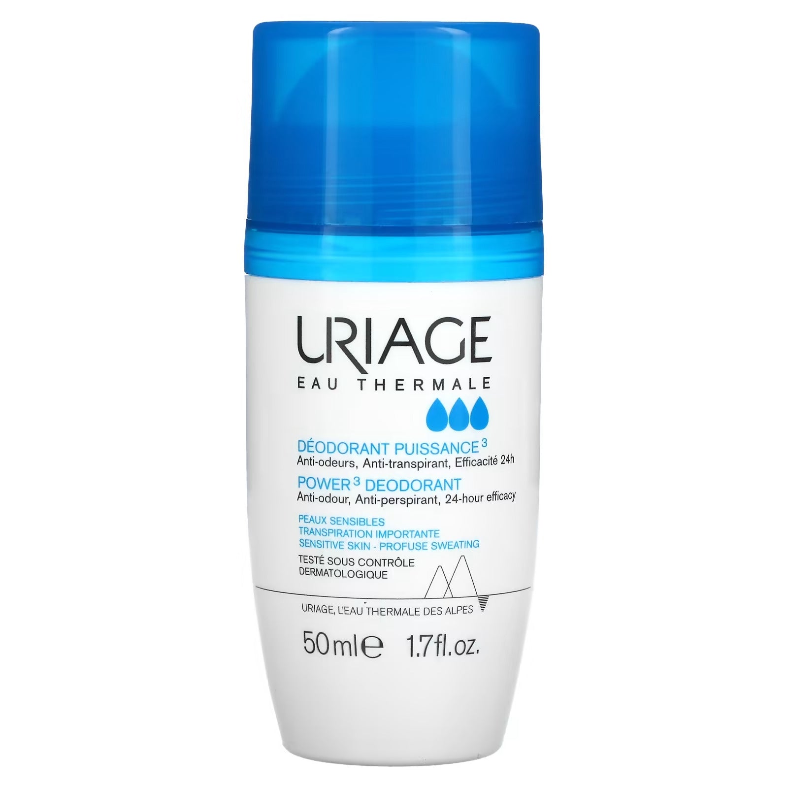 Uriage Thermal Power 3 Roll-On Deodorant - 50 ml