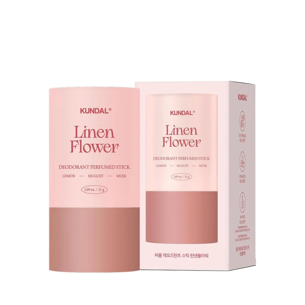 KUNDAL Fragrance Deodorant Stick - Linen Flower – 31g