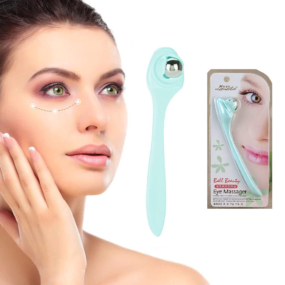 بكرة معدنية دوارة لتدليك منطقة العين