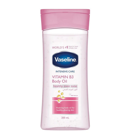 زيت فازلين للجسم بفيتامين بي3 لتفتيح وتوحيد لون البشرة – 200 مل
