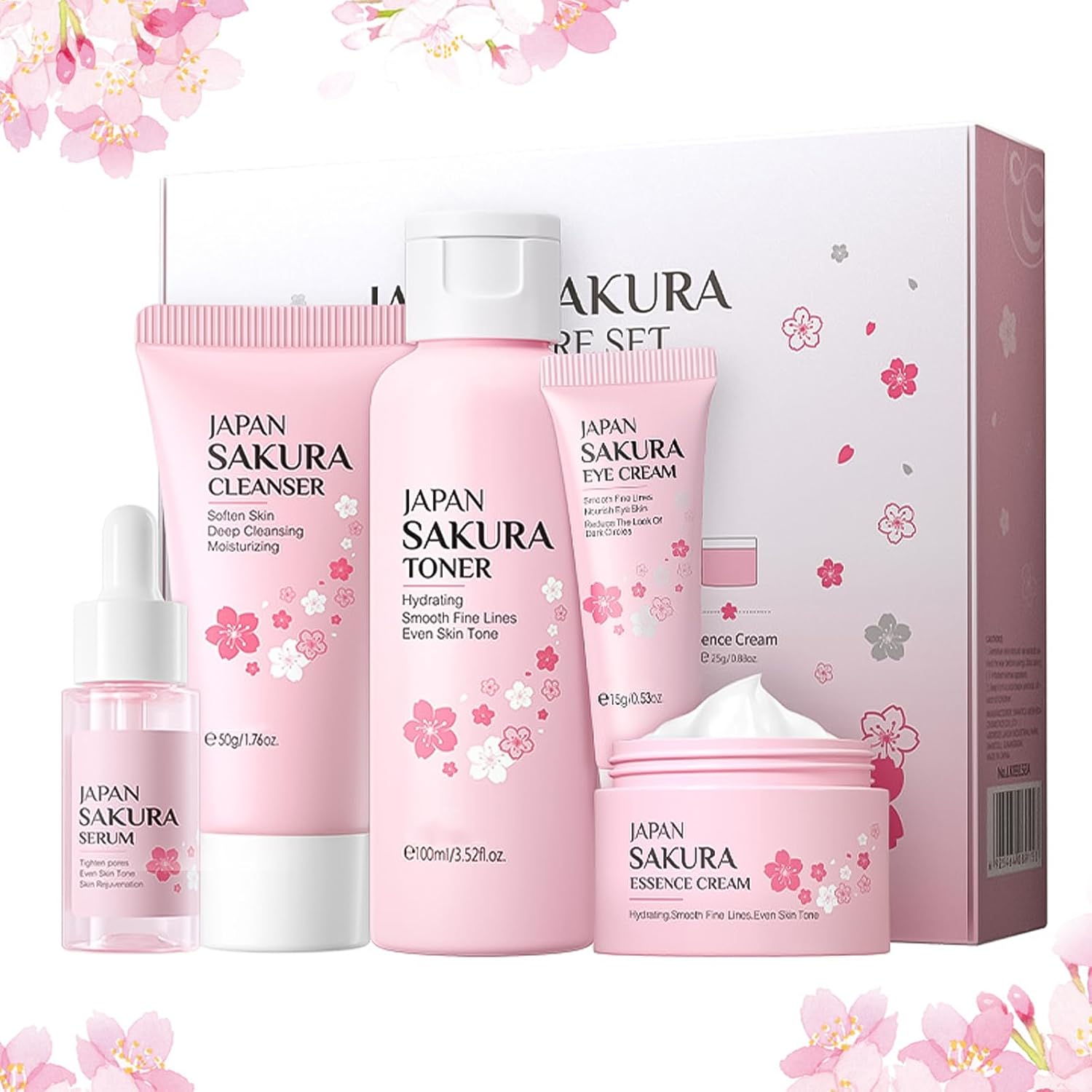 Sakura Japan Complete Skincare Set - 5 Pieces