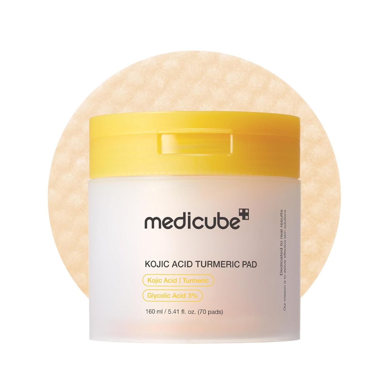Medicube Kojic Acid and Turmeric Skin Brightening Exfoliating Pads – 70 Pads