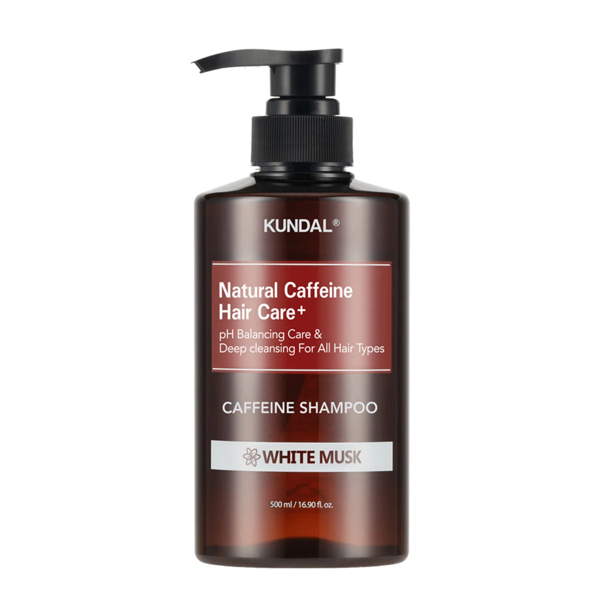 Kundal Caffeine Hair Strengthening and Anti-Hair Loss Shampoo - White Musk - 500ml