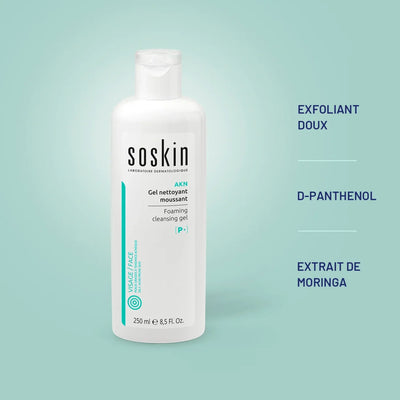 Sukin AKN Purifying Foaming Cleansing Gel for Skin and Pores – 250ml