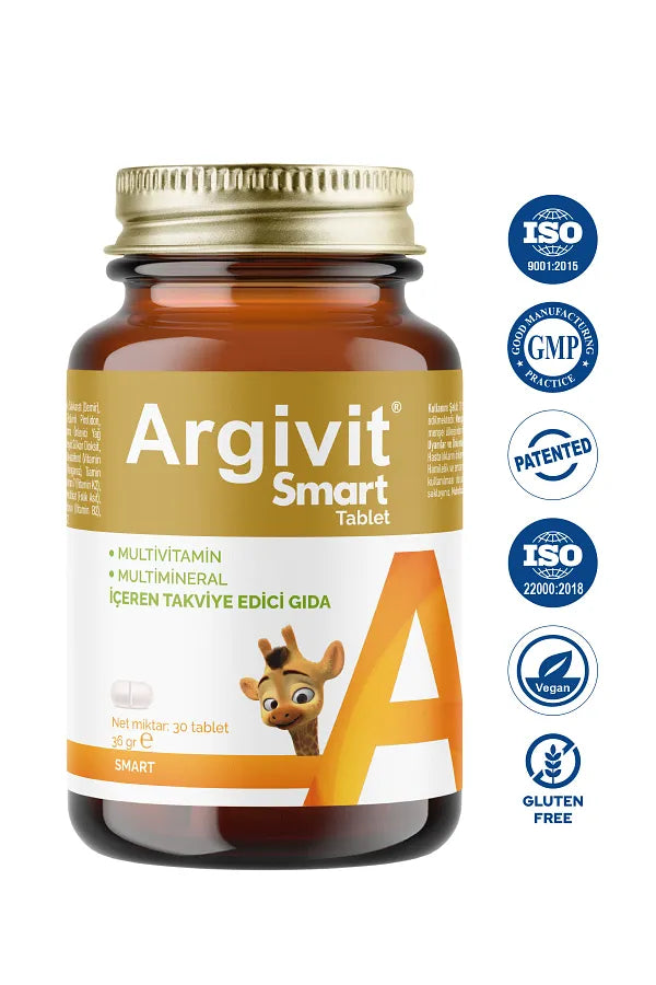 ArgiVite Smart Multivitamin Supplement for Children - 30 Tablets