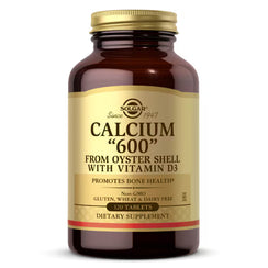Solgar Calcium 600 with Vitamin D3 from Oyster Shell – 120 Tablets