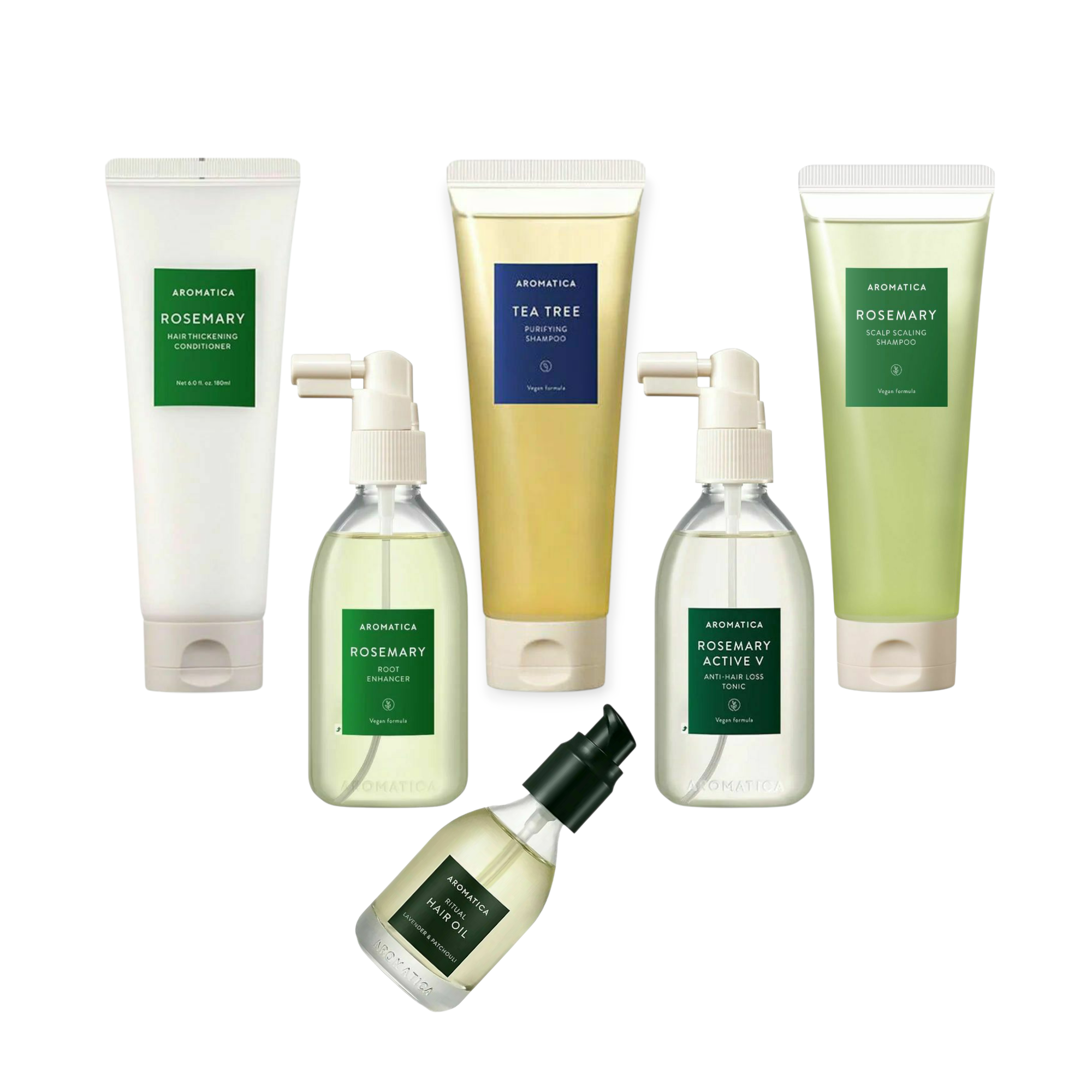 روتين أروماتيكا الشامل للعناية اليومية بالشعر وفروة الرأس – 6 منتجات
