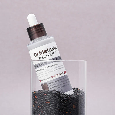 Dr. Melaxin Peeling Ampoule for Smooth Skin and Blackhead Treatment with Black Rice Extract – 80 ml