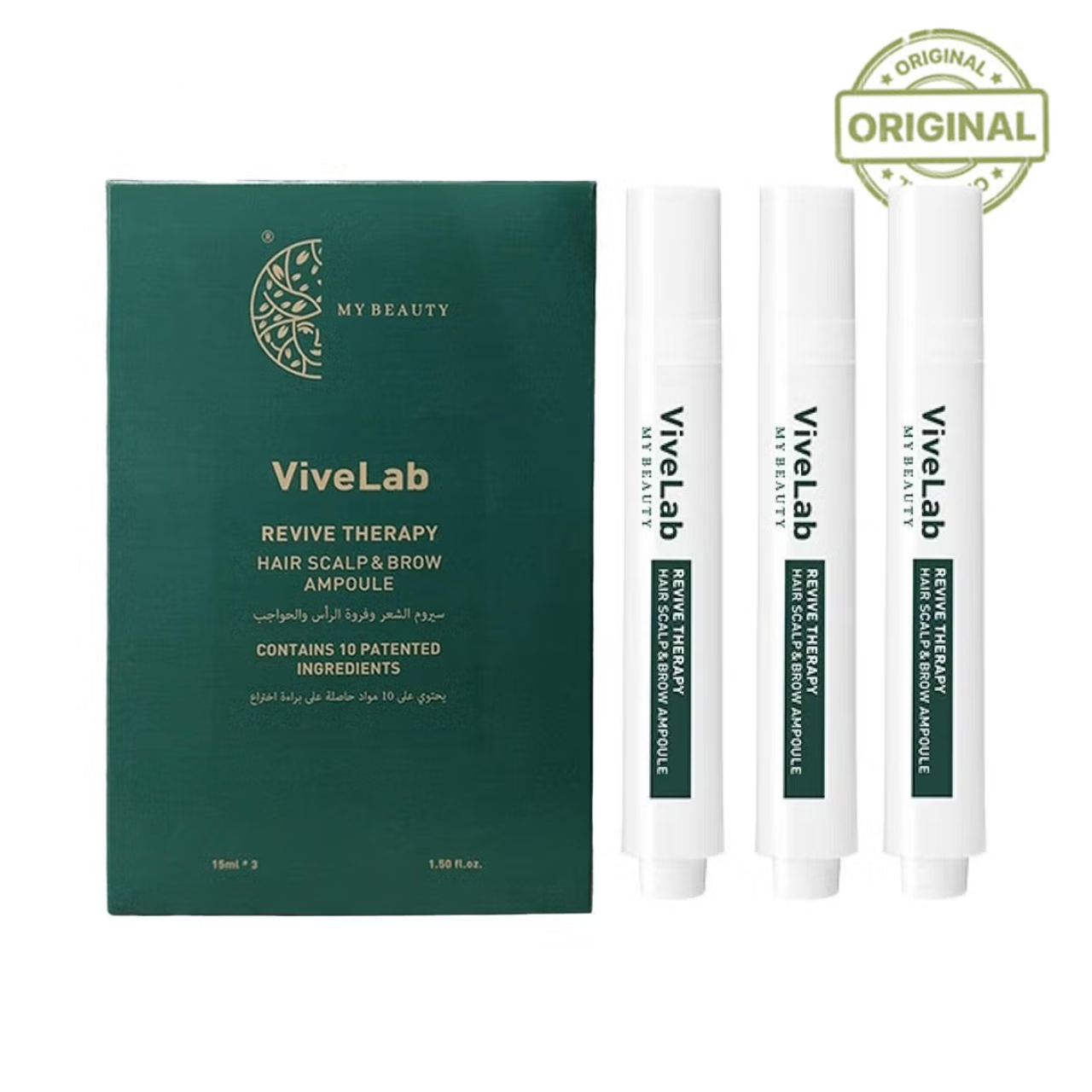 My Beauty Five Lab Hair, Scalp &amp; Eyebrow Revitalizing Ampoule Set – 3 x 15ml