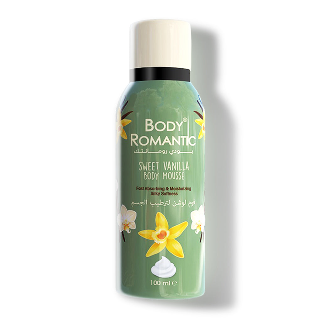 فوم لوشن مرطب للجسم برائحة الفانيليا الحلوة من بودي رومانتك – 100 مل