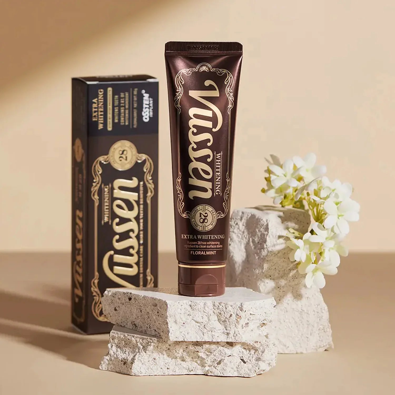 Fossen 28 Premium Whitening Toothpaste with Floral Mint Extract – 120g