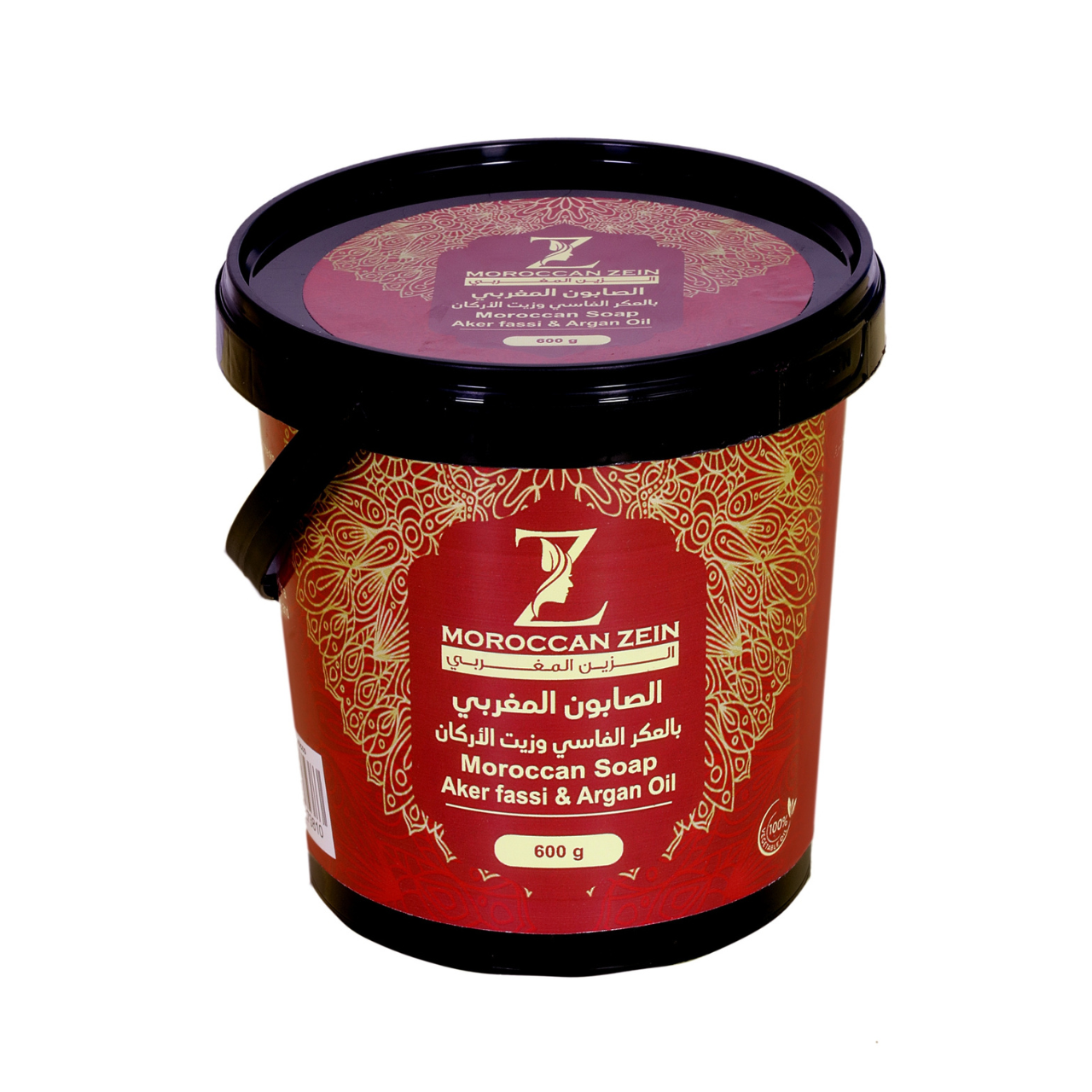 الصابون المغربي بالعكر الفاسي وزيت الأركان من الزين المغربي – 600 جم