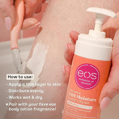 eos Shea Better 24-Hour Moisture Shave Cream, Pink Citrus – 207ml