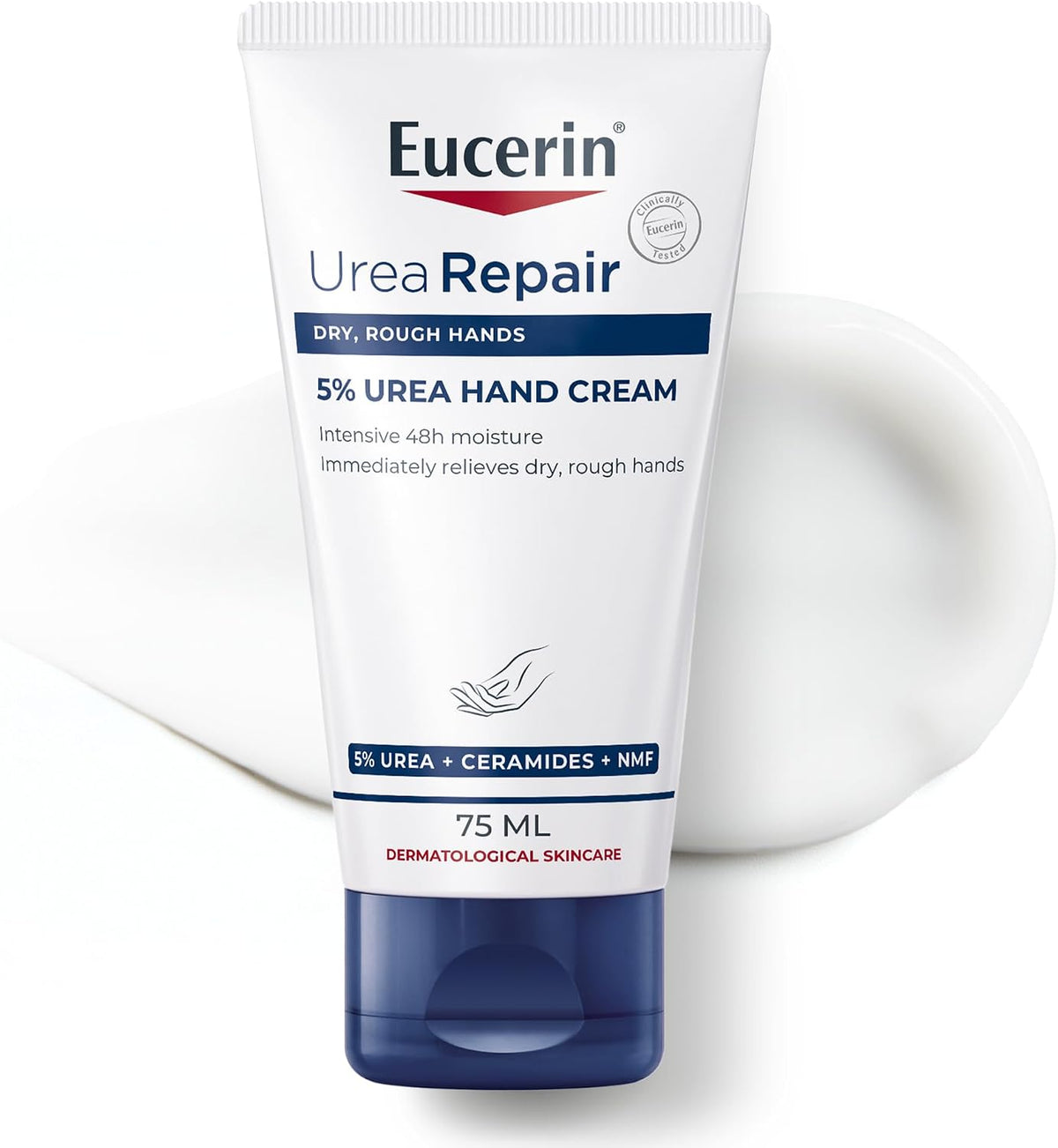 Eucerin UreaRepair Hand Cream for moisturizing and softening dry hands - 75 ml