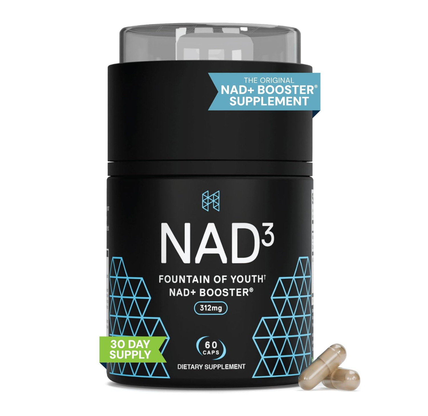 Dietary supplement to increase NAD+ levels in the body 312mg – 60 vegetarian capsules