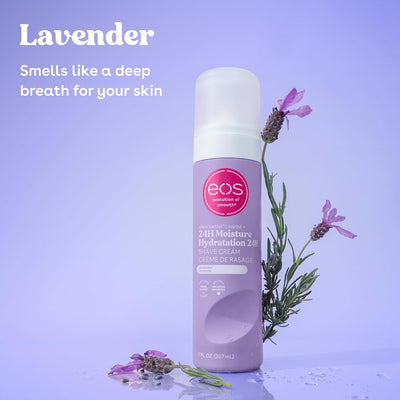 eos Shea Better 24-Hour Moisture Shave Cream, Lavender - 207ml