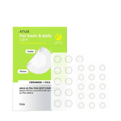 Anua Ultra Thin Patches with Ceramide + Cica for Covering and Soothing Pimples and Blemishes - 75 Pieces