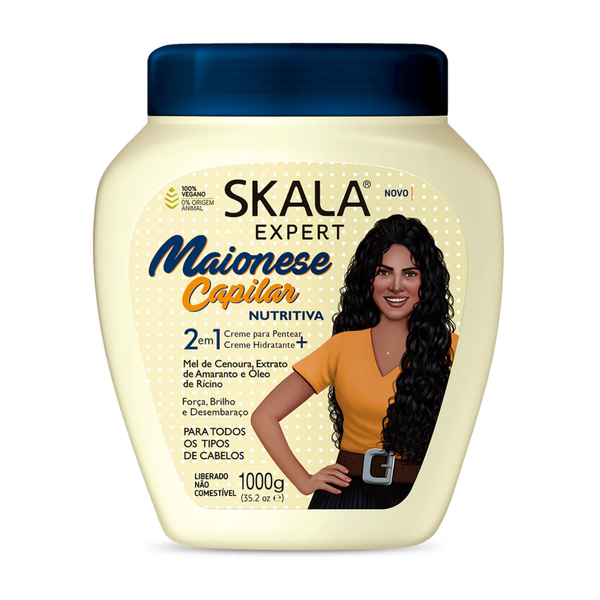 Scala Capillar Nourishing Mayonnaise Cream for Strengthening and Moisturizing Hair – 2 in 1 – 1000g