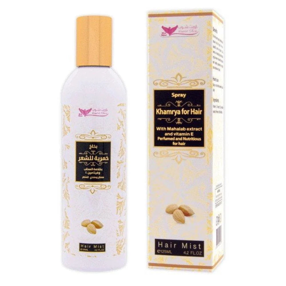 بخاخ خمرية للشعر بخلاصة  المحلب وفيتامين E من كويت شوب – 125 مل