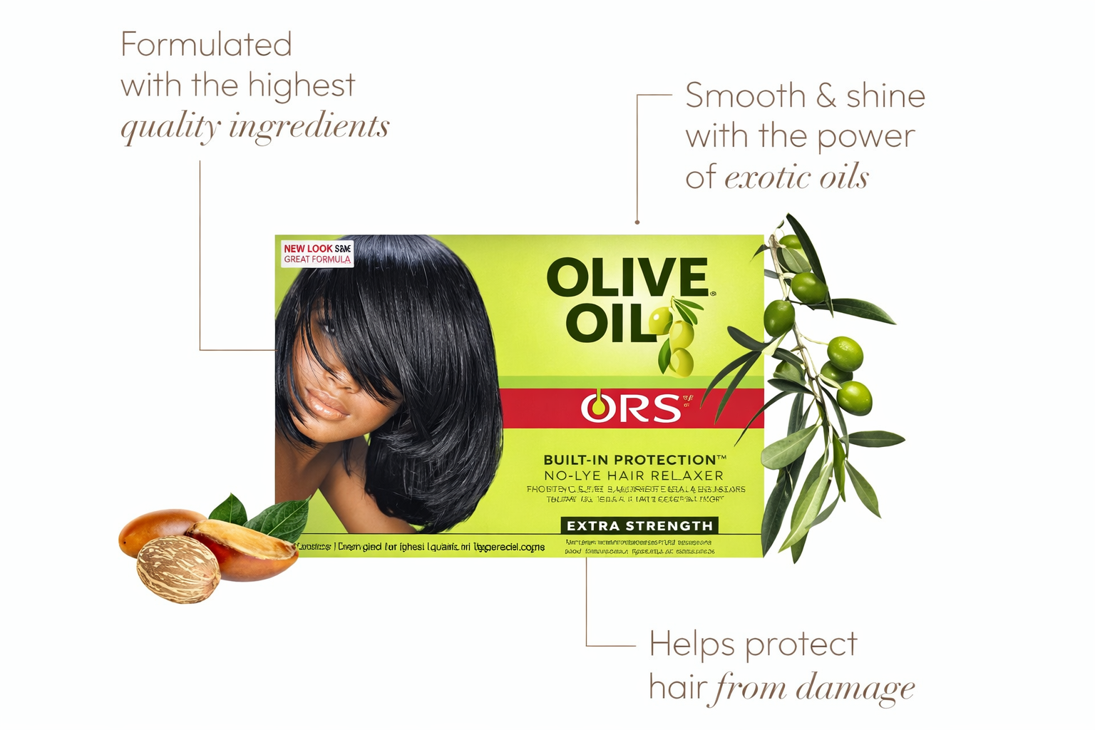 كريم فرد الشعر بزيت الزيتون – قوة إضافية