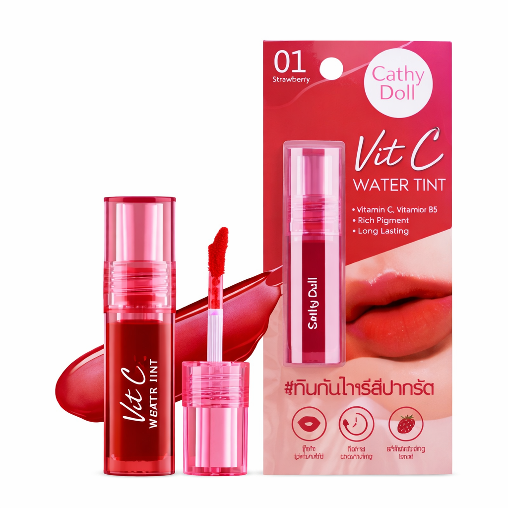 كاثي دول واتر تنت للشفاه مع فيتامين C – درجة 01 ستروباري