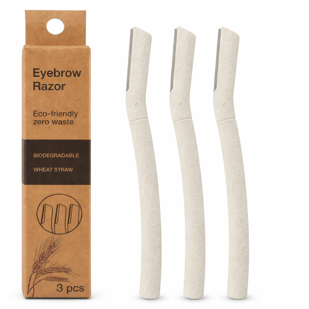 شفرة حواجب صديقة للبيئة من قشّ القمح – 3 قطع