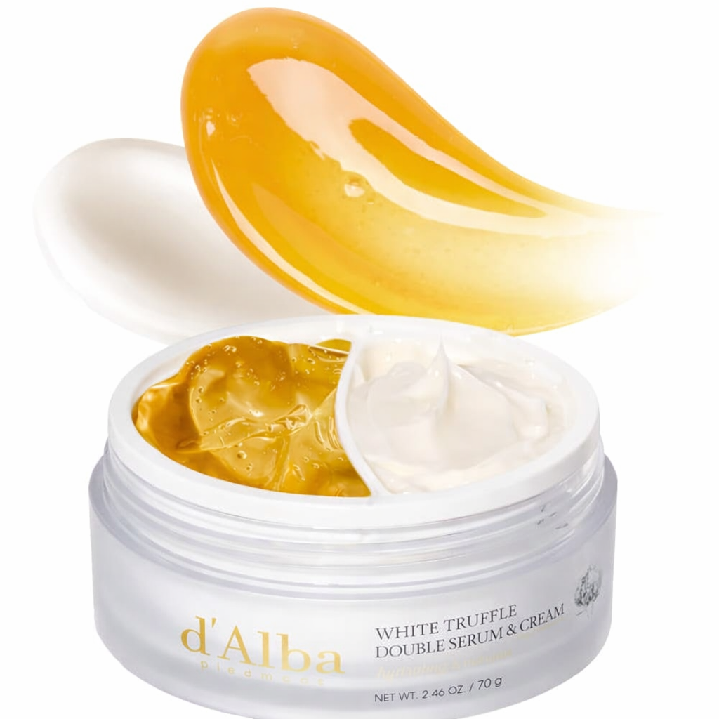 سيروم وكريم دالبا مزدوج بالكمأة البيضاء لتفتيح و لترطيب وتغذية البشرة – 70جم