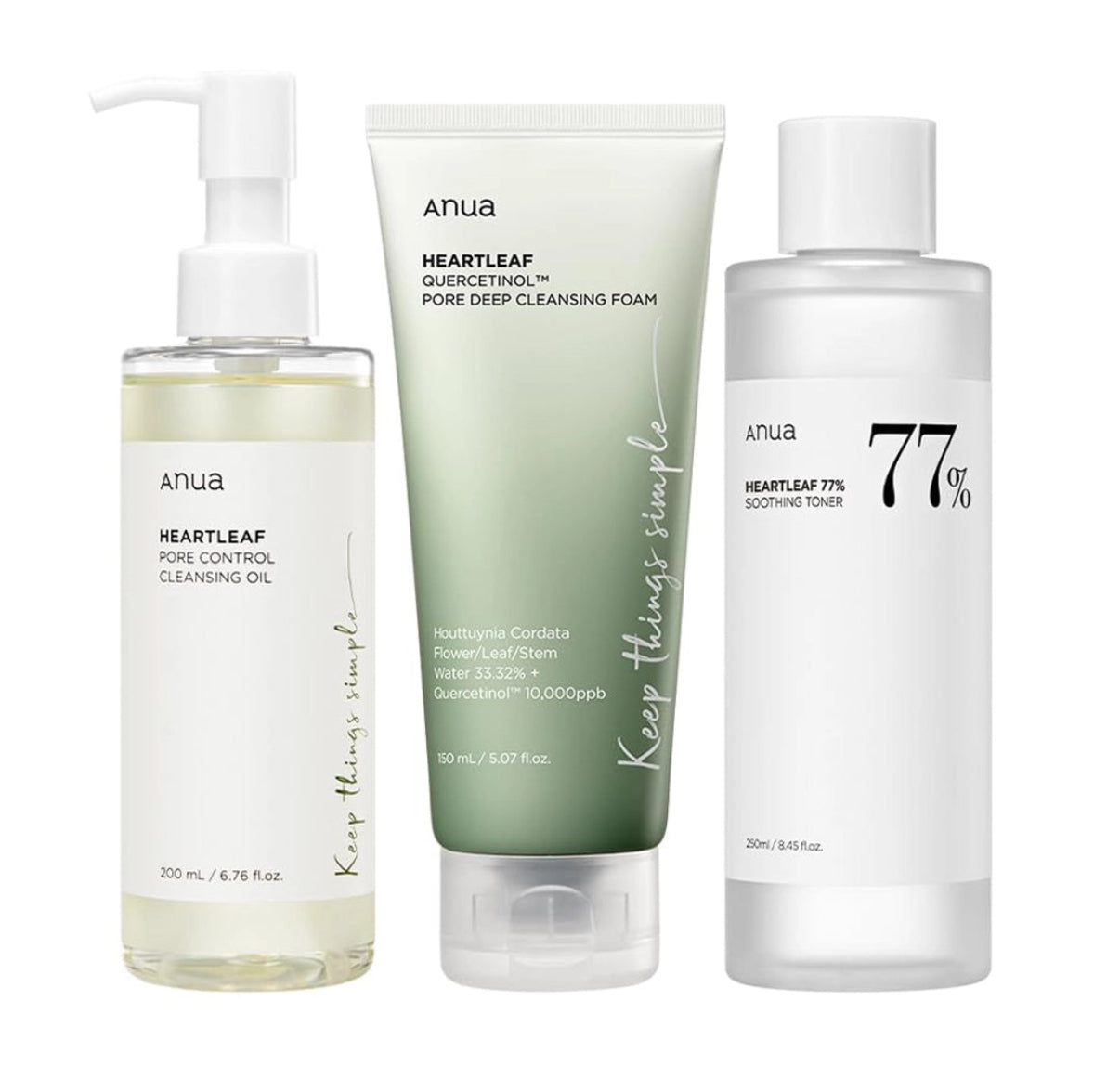 Anwa skin cleansing and moisturizing set