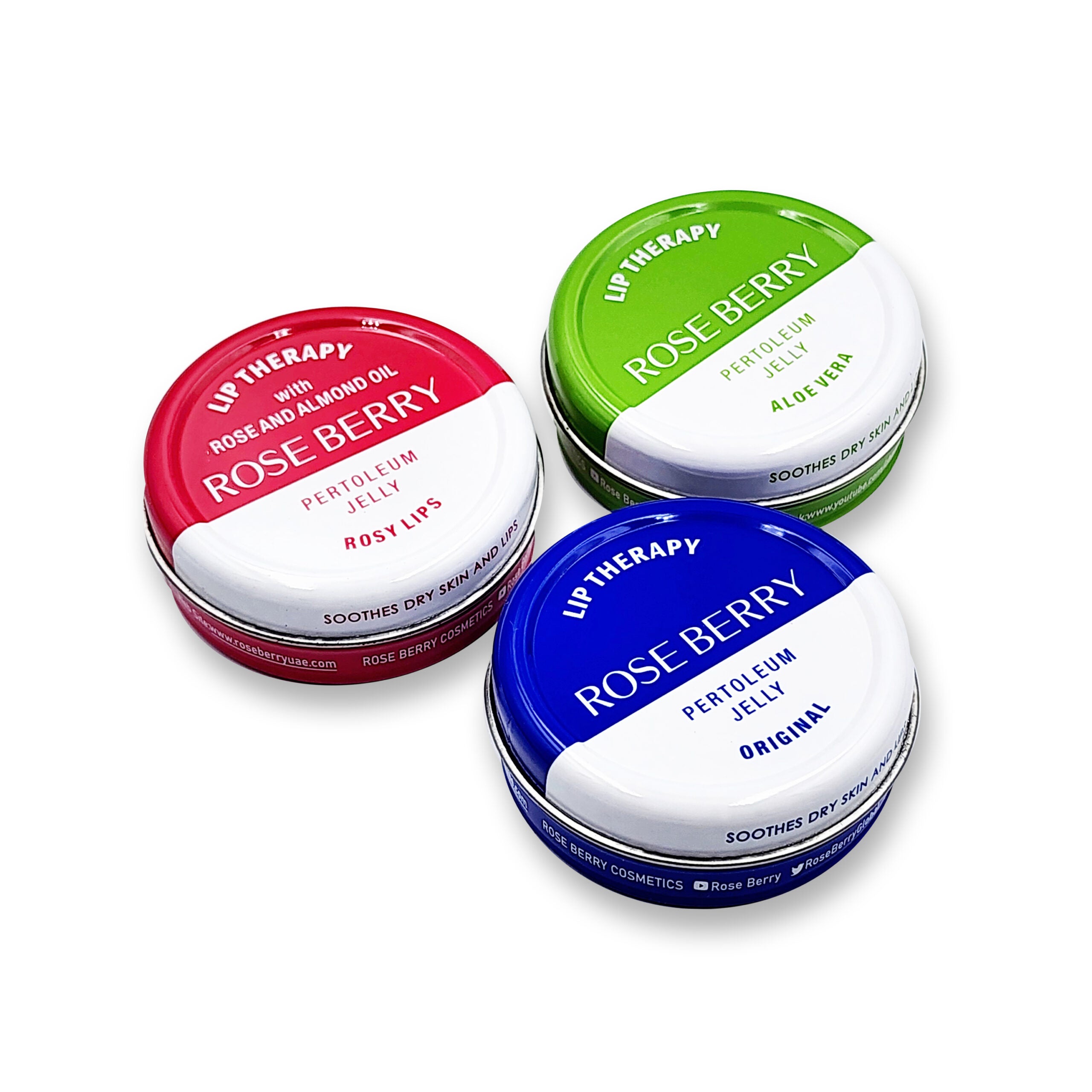 Roseberry 3 Flavor Lip Balm Set - 3 Pack
