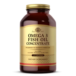 Solgar Concentrated Fish Oil Omega-3 Dietary Supplement - 120 Capsules